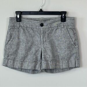 Express Y2K Heather Gray Women's Linen/Cotton Blend Shorts Women’s- Size 4